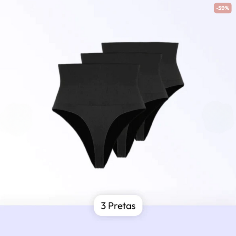 Calcinha Modeladora CurveShaper® Com Barbatanas - (Compre 1 e Leve 3) - Promoção Válida Apenas Hoje!