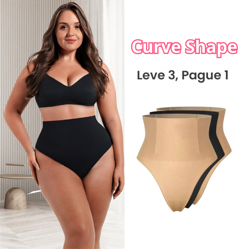 Calcinha Modeladora CurveShaper® Com Barbatanas - (Compre 1 e Leve 3) - Promoção Válida Apenas Hoje!